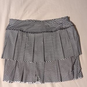 Jofit Skater Mini Skirt XS Black White Athletic Golf Tennis